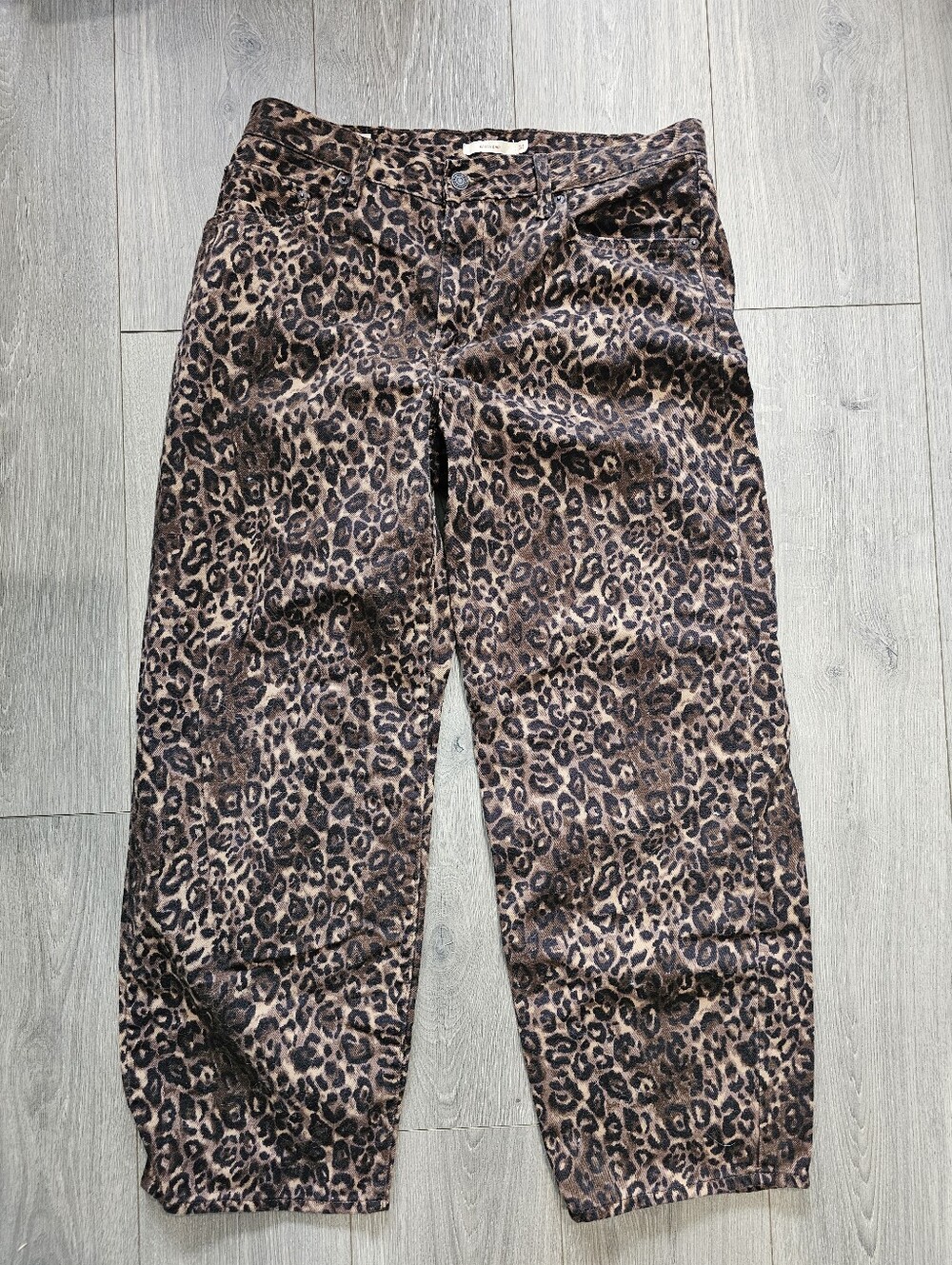 Levi's Brown Leopard Print Chinos